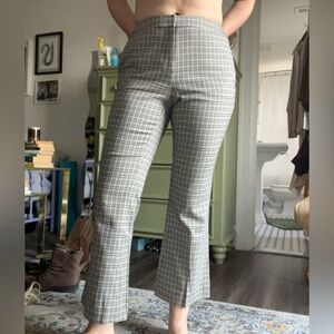 Argent Checkered Trousers